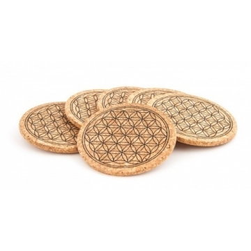 Podtácky Květ života 6 ks -...